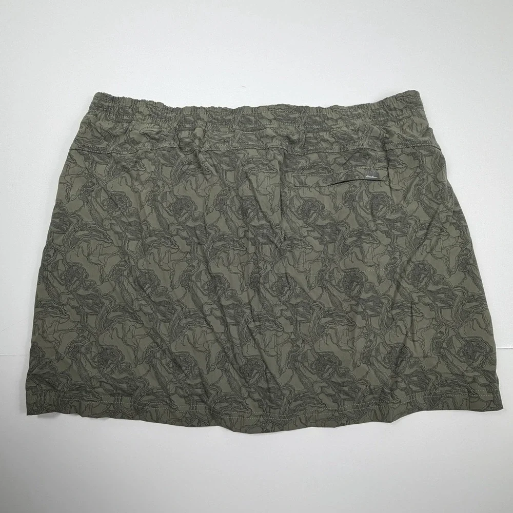 Eddie Bauer Women's Green Athletic Skort Size 16 Outdoor Hiking Skirt